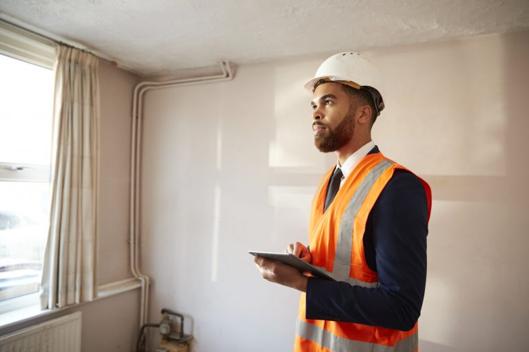 House inspector working